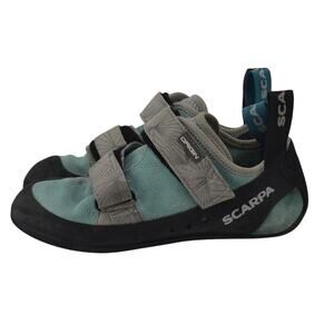 Scarpa Teal and Gray Climbing Shoes